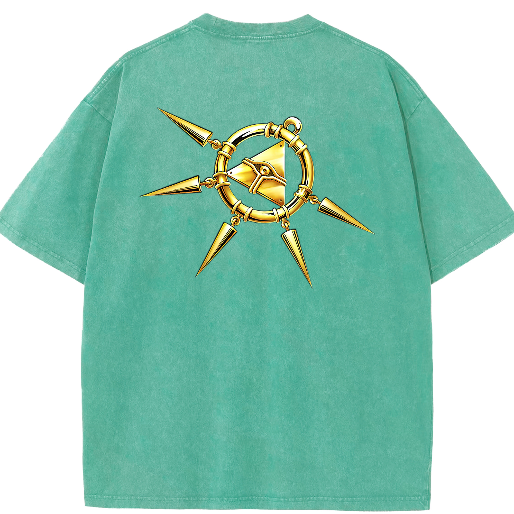 （画像用） 遊☆戯☆王 Yu-Gi-Oh! 綿100% ヴィンテージ風 半袖Tシャツ（背面プリント）